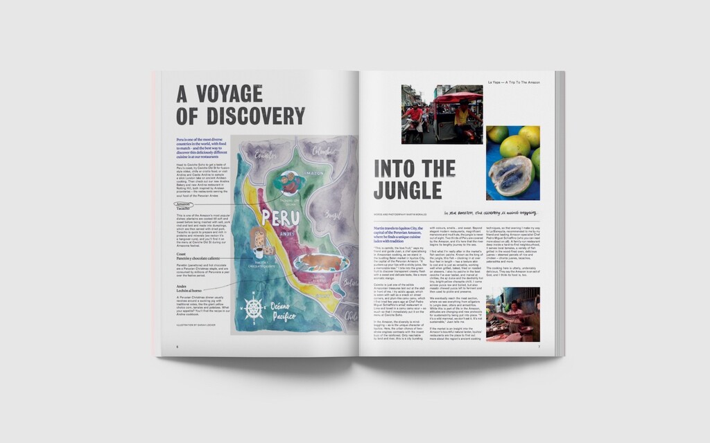 Map of Peru, showing the origin of some typical christmas dinners