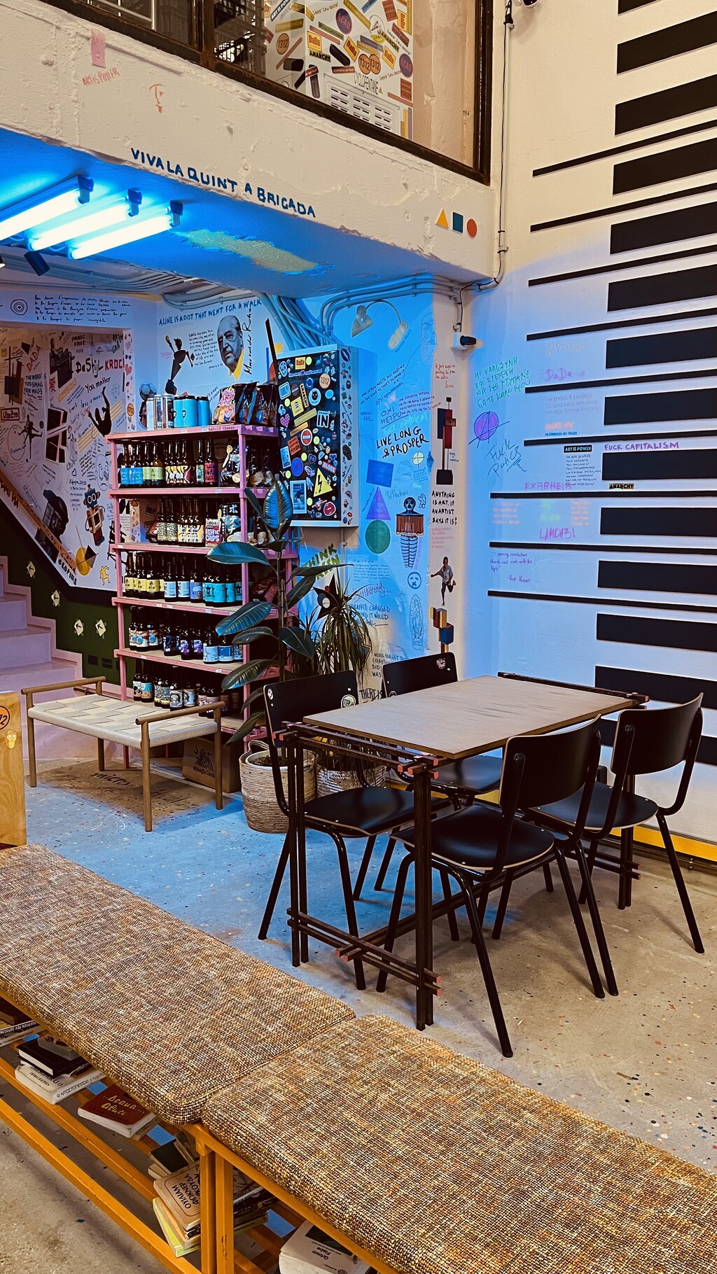 The interior of behold theman.